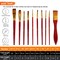 10Pcs Artist Nylon Paint Brushes Set for Oil Watercolor